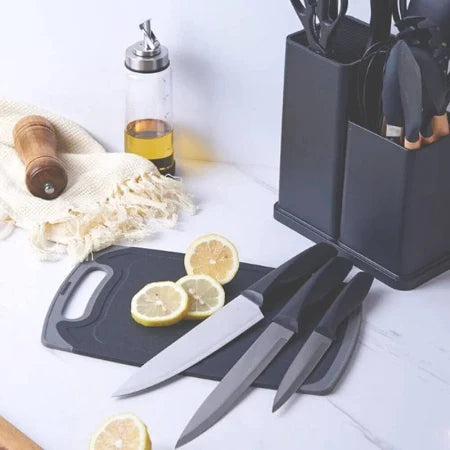 Kit Utensilios Cocina 19 Piezas Negro