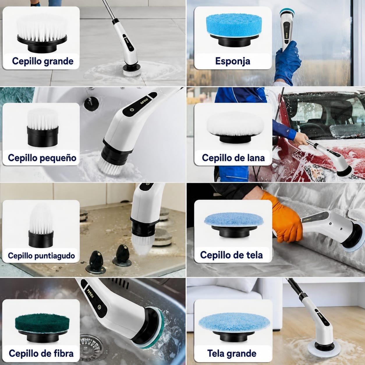 Cepillo Profesional Eléctrico 9 en 1